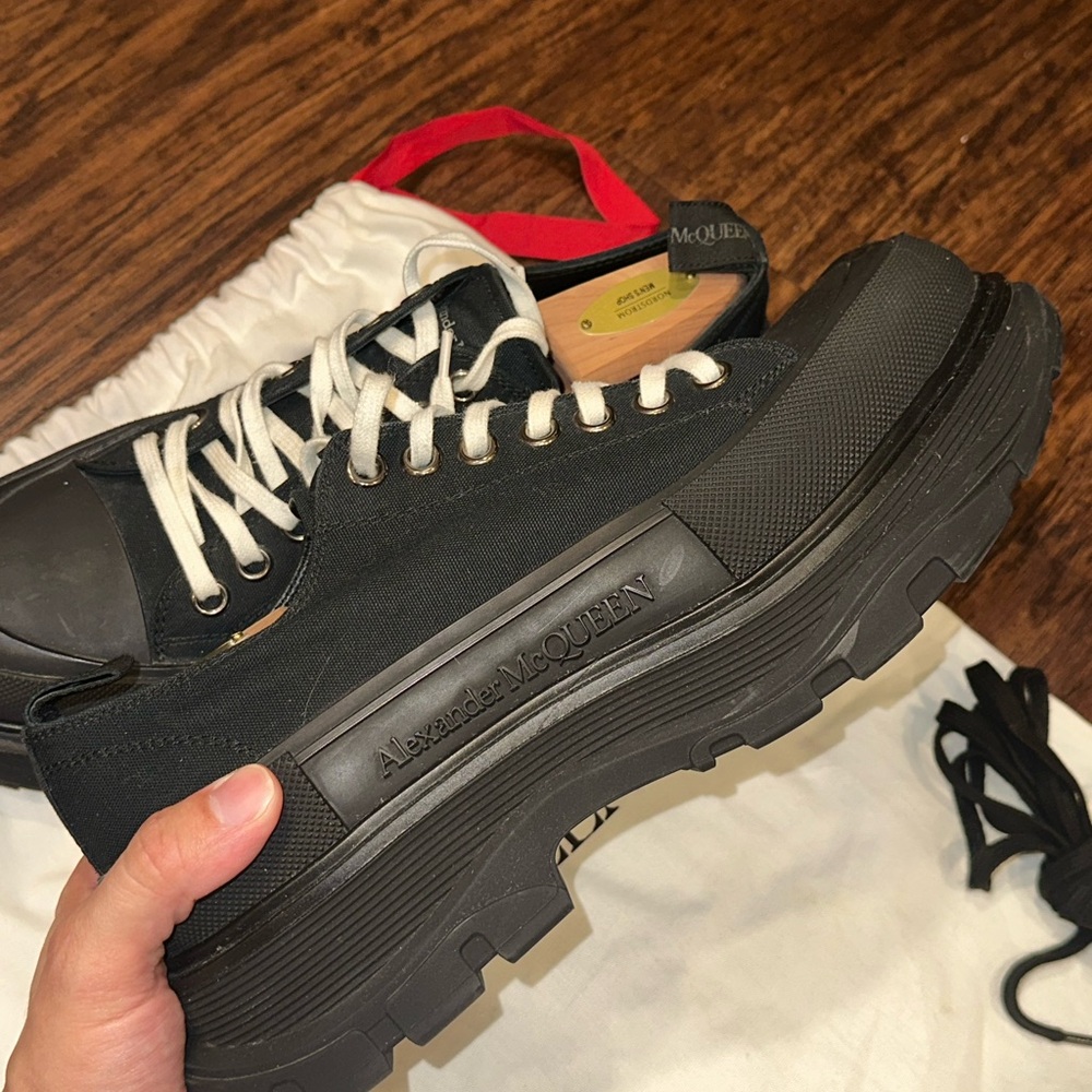 Alexander McQueen Black Chunky Platform Sneakers